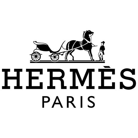 hermes logoix|Hermes logo white on black.